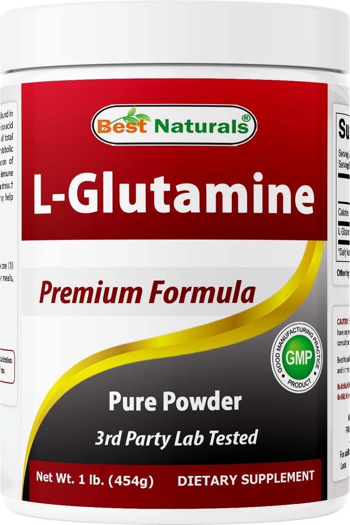 Najlepšie prírodné L-Glutamine prášok - 1 libra - 100% čistá a voľná forma - glutamín Recovery Powder - klinicky preukázané Recovery Pomoc pre mužov a ženy (817716014555)