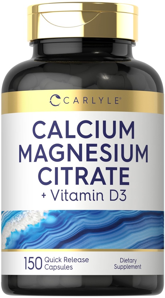 Carlyle horčík Citrát s vitamínom D3 