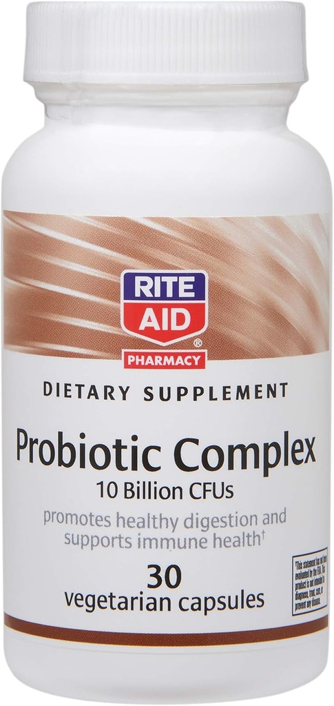 Rite Aid Dietary Supplement Probiotic Complex, 10 Million CFUs