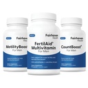 Fairhaven Health FertilAid pre mužov, pohyblivosťBoost, a Countboost Combo 