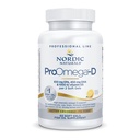 Nordic Naturals ProOmega-D, Citrónová príchuť - 60 mäkkých gélov - 1280 mg Omega-3 + 1000 IU D3 - Fish Oil s vysokou potenciou - EPA & DHA - Mozog, oko, srdce, & Imunitné zdravie - non-GMO - 30 porcií