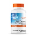 Lekári Najlepšie vysoký výkon Serrapeptase, podporuje Sinus Health 120.000 SPU, non-GMO, Vegan 90 Veggie Caps