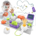 Vedecké súpravy pre deti - STEM súpravy pre deti, elektronika prieskumná súprava, viac ako 150 projektov, 14 obvodových častí, STEM vzdelávacie hračky darčeky pre deti chlapci dievčatá vek 3 4 5 6 7 8 9 10 11 12