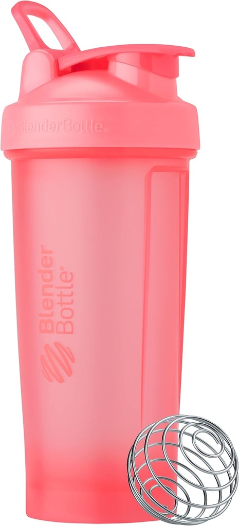 BlenderBottle Classic V2 fľaša Shaker Ideálny pre proteínové Shake a pre cvičenie, 28-Ounce, svetlo ružová