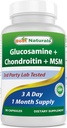 Best Naturals, Glucosamine Chondroitin MSM Supplements, 2600 mg per Serving, 90 Kapsule (90 Počet (Pack of 1))