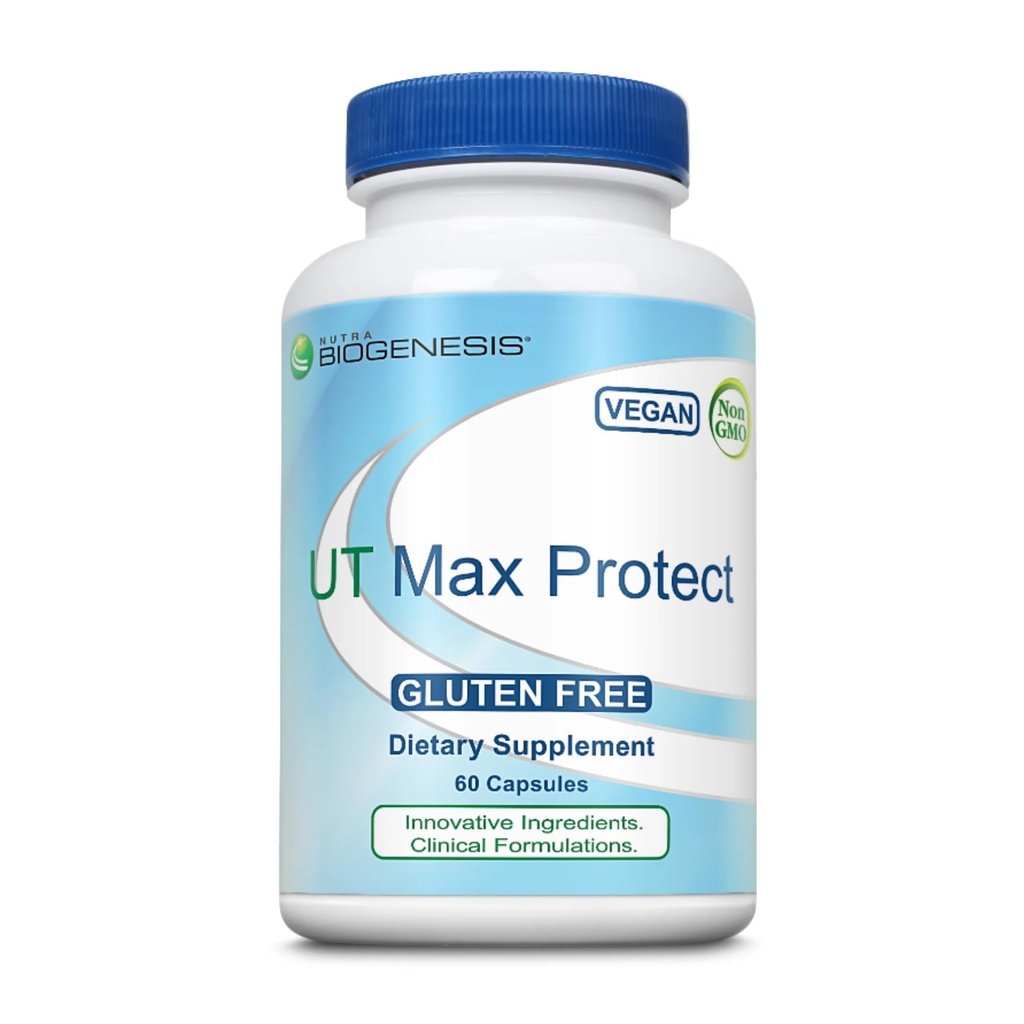 Nutra Biogenéza UT Max Protect - D Mannose Supplements for Women, Cranberry Pills for Urinary Tract Cleans & Bladder Health, 500mg D-Mannose per Serving - 60 Veggie Capsules