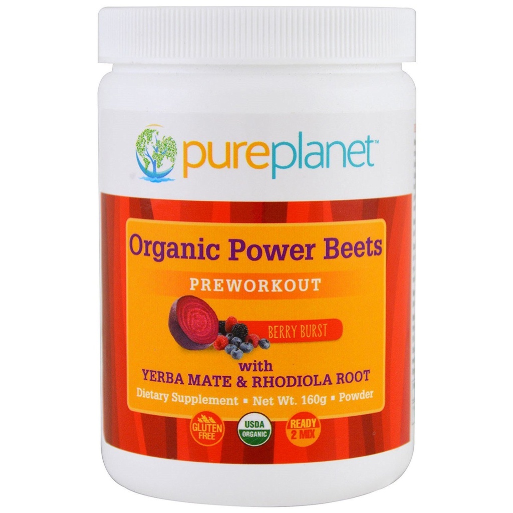 Čistá planéta Organic Power Repes Preworkout Berry Burst 160 g