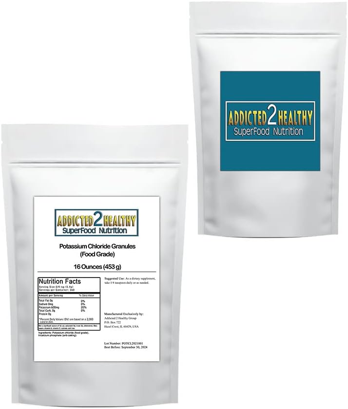 1 libra chloridu draselného granulátu (Food Grade) - podľa addicted 2 zdravé, 16,0 Ounce