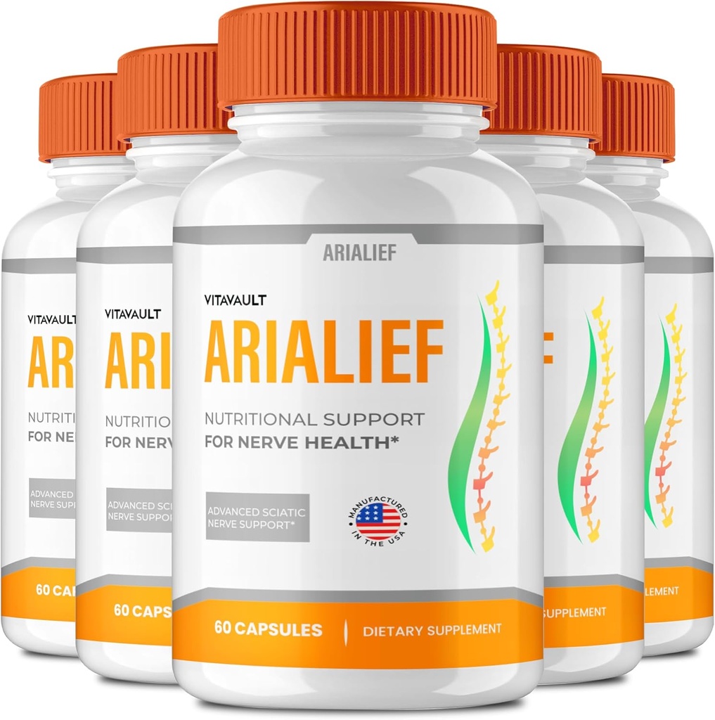 Arialief Brain Supplements for Memory and Focus Capsules, Aria LIEF Advanced Formula Brain Health Support Pills Maximum Strength Nootropics Arialief All Natural Support Pills Reviews (5 Pack)