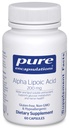 Pure Encapsulations Alpha Lipoic Acid 200 mg - 200 mg ALA - Pečeň & Antioxidant Support* - pre Nerve Health & Carb Metabolizmus - Vegan & Non- GMO Supplement - 60 kapsúl