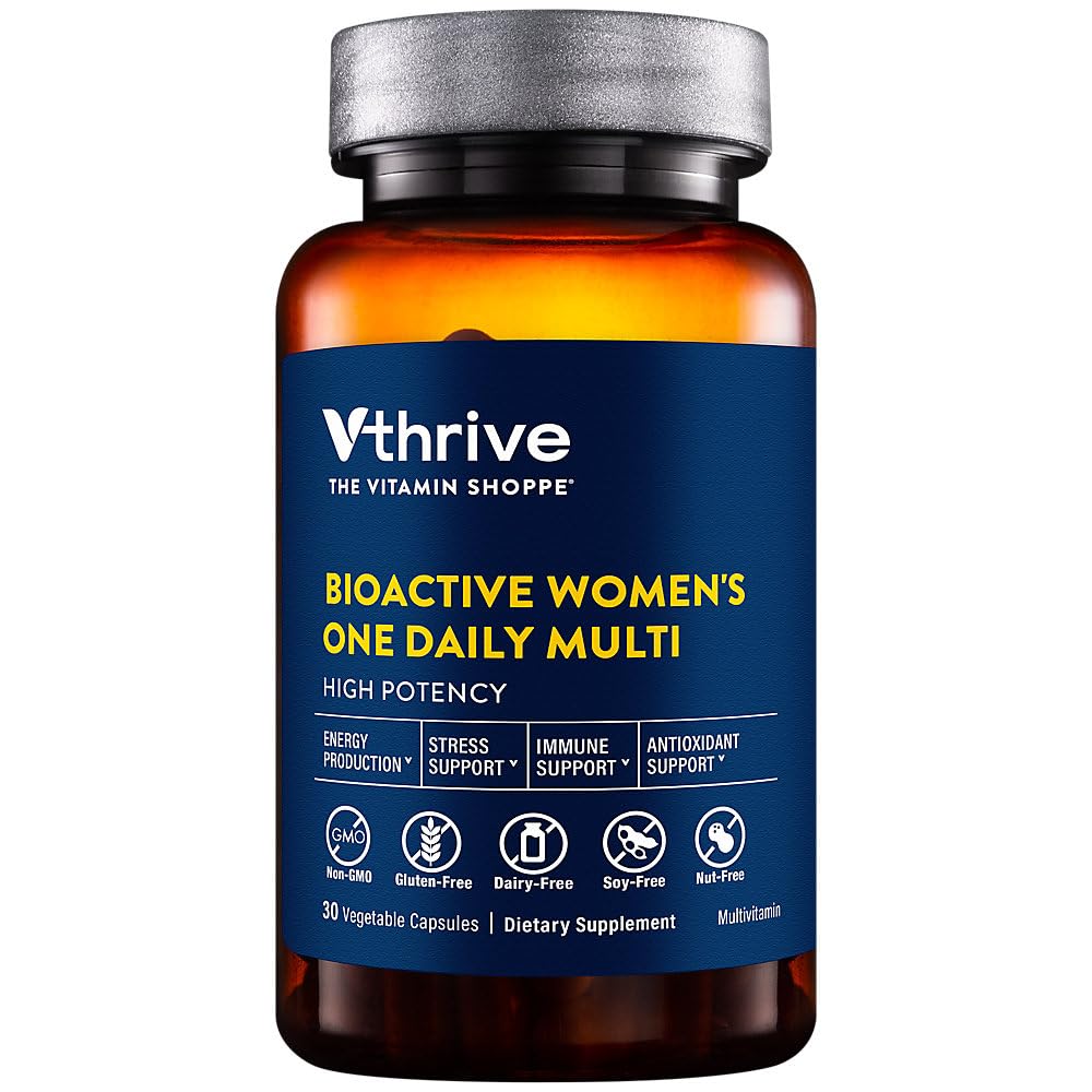 Vthrive raz denne bioaktívny multivitamín pre ženy Advanced Formula na podporu zdravé starnutie, stres manažmentu, a celkovej vitality s esenciálnymi živinami (30 Vegetariánske kapsule)