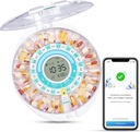 Zoksi Upgrade Bluetooth Smart Automatic Pill Dispenser, Electronic Mediciation Dispenser pre staršie osoby, 28 Compartments Medicine Organizer with Sound/Light/App Alarm (Have Operation Video nižšie)