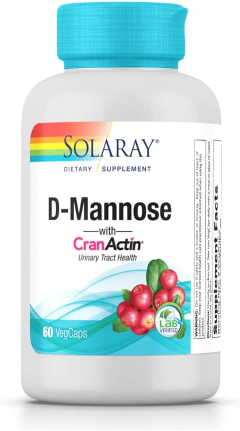Solaray D- Mannose s CranActinom - 60 Vegetariánskych kapsúl