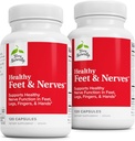 Terry Prirodzene zdravé nohy & Nerves - Bylinné doplnky s bioaktívnym vitamínom B12 - Circulation & Nerve Health Suplement - Vegánske kapsuly s Boswellia Serrata - 120 kapsúl (Pack of 2)