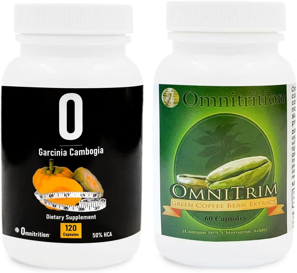 Omnitrition Doplnky Kit: Zelená káva Bean extrakt (60 Kapsule) a Garcinia Cambogia (120 Veggie Kapsule) 