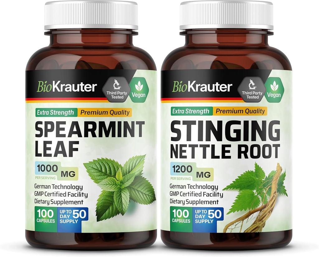 BIO KRAUTER Spearmint 100 kapsúl & Stinging Nettle 100 kapsúl