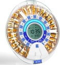 Windtrace Automatic Pill Dispenser pre staršie osoby, Electronic Pill Organizátor s Alarm & Light, 28 dní Inteligentné načasované lekárstvo Dispenser, Časované Pill Dispenser Machine pre príručky a vitamíny