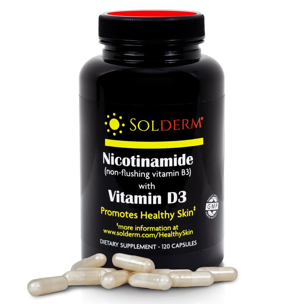 Nikotínamid Non-Flušing Vitamín B3 a D3 doplnok 