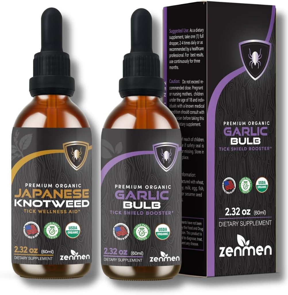 Zenmen Immune Support Bundle: Japonský Knotweed a Cesnak Tinktúry