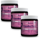 SUNBIOTICS Friendlier Flora - Deti Prebiotický a probiotický prášok doplnok s 5 miliardami CFU 5 probiotických kmeňov pre dobré Gut Flora, Immune System, & Balanced Microbiome - Berry, (Stock of 3)
