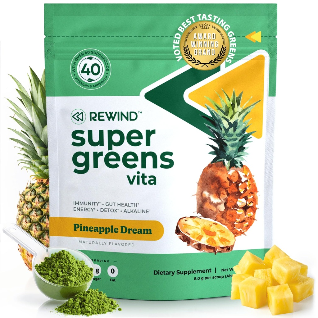 Najlepšie ochutnávka Super Greens Powder s 40+ Superfoods 