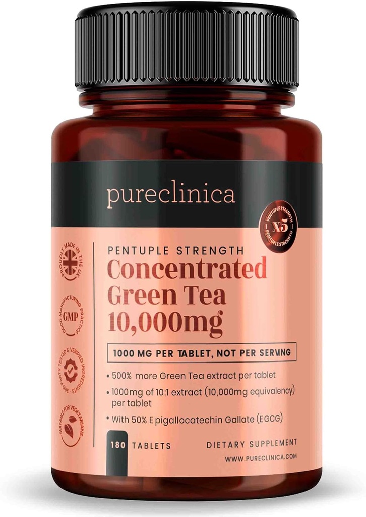 pyreclinica Koncentrovaný zelený čaj 10 000 mg x 180 tabliet
