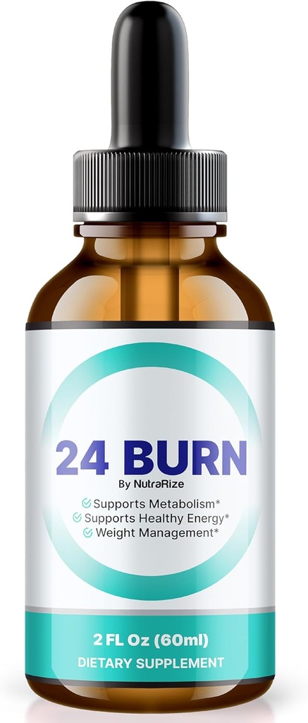 24 spáliť Chudnutie kvapky, All-Natural Liquid Formula, Premium Nutritional Blend na podporu aktívneho životného štýlu energie, a fitness, Oficiálne 24Burn Gotas Recenzie (30 Servings)