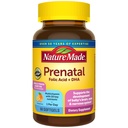 Príroda Vyrobené prenatálne s kyselinou listovou + DHA, prenatálne vitamíny a minerály doplnok pre denné nutričné podporu, 60 Softgels, 60 dní