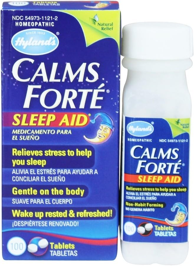 HYLANDS upokojuje Forte Sleep Aid tablety, 100 CT