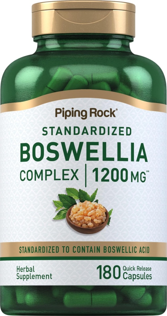 Piping Rock Boswellia extraktu Kapsule 180 gróf 