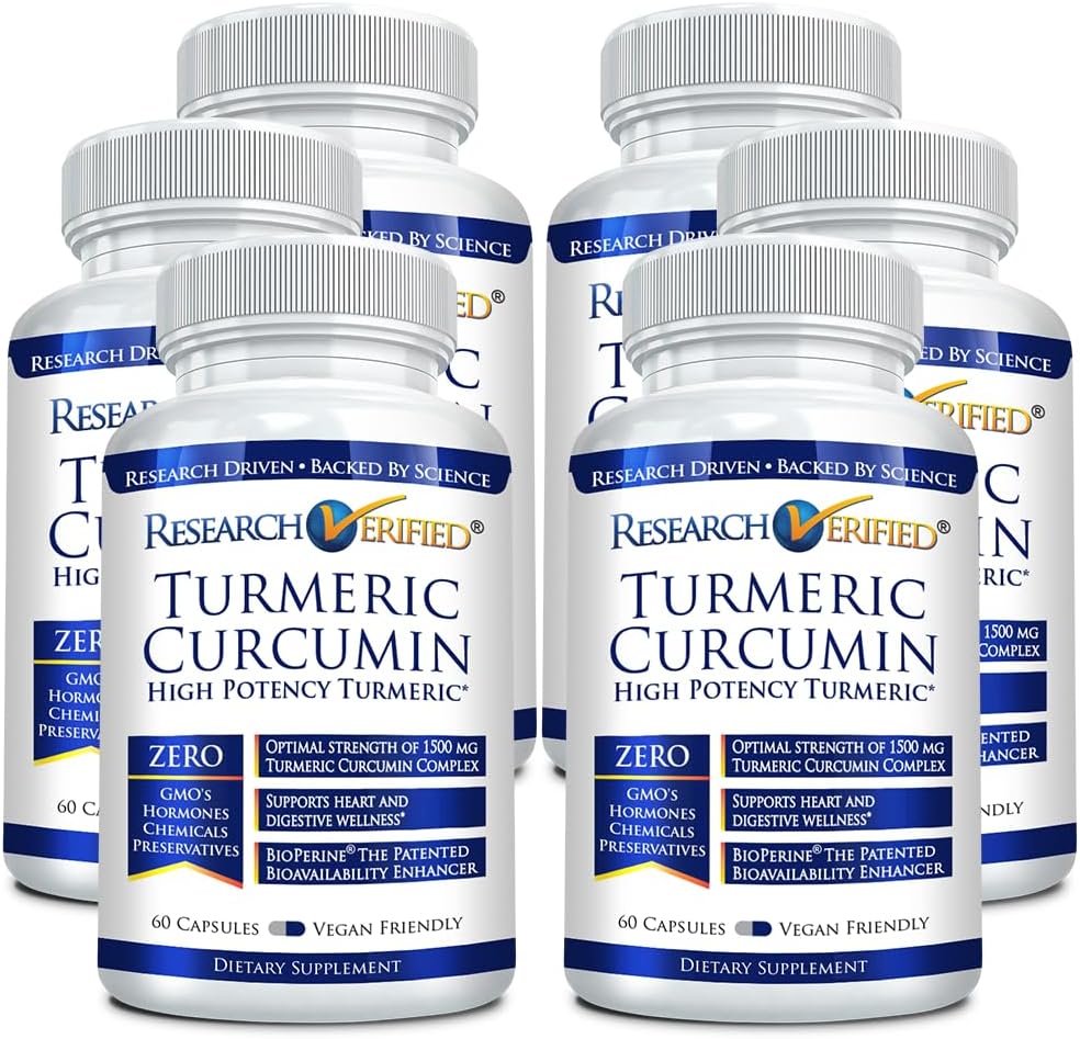 Výskum Overený kurkumín - s BioPerine, Curcumin C3 Complex - Vegan - Made in The USA - 360 Kapsule