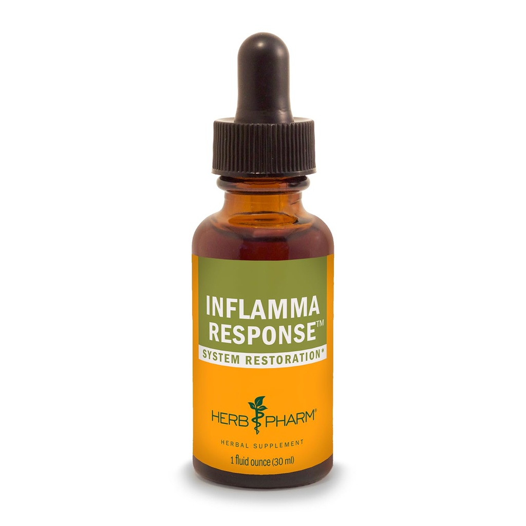 Herb Pharm Inflamma Response Tekutá bylinná formula s kurmerickým tekutým extraktom, 1 Fl Oz