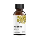 THORNE - Vitamín K2 Tekutý (1 mg na kvapku) - Koncentrovaný vitamín K2 doplnok na podporu srdca a kostí* - lepidlo, mliečne výrobky a sója - 1 Fl Oz