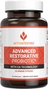 ACTIVATEDYOU Advanced Restorianative Probiotic for Daily Use- 30 kmeň Tráviace Gut zdravie a imunitné funkcie Support- Acidophilus Supplement for Radiant- Looking Skin (30 Kapsule)