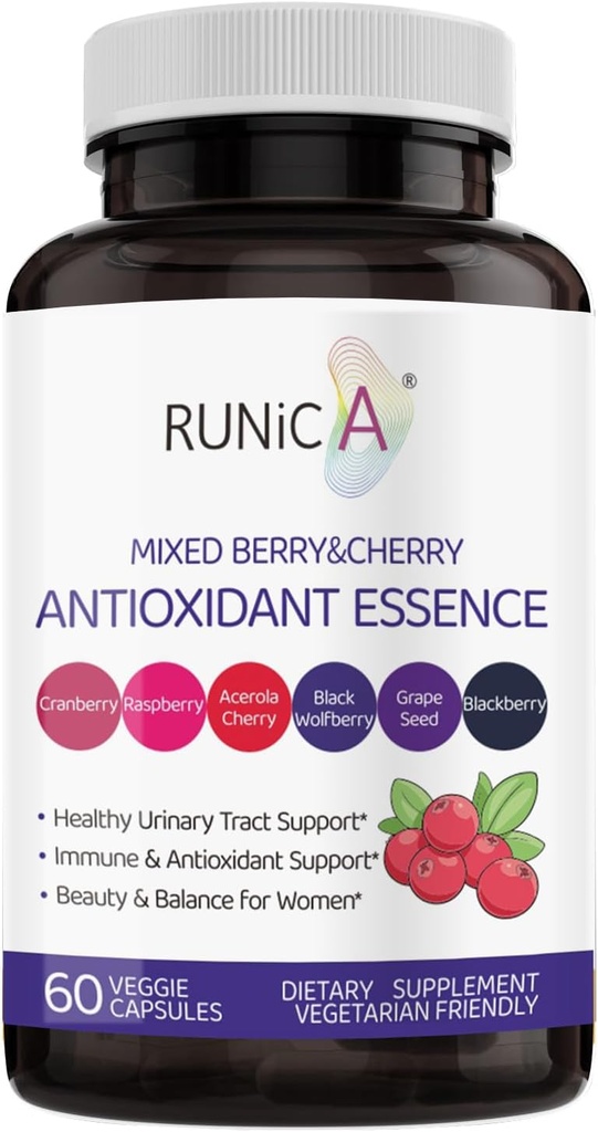 6in1 Antioxidant Supplement for Women with Cranberry, Grape Seed & Berry Blend