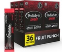Pedialyte Sport Electrolyte Powder, Rýchla hydratácia s 5 Key Electrolytes pre podporu svalov Pred, Počas, & Po cvičení, Ovocie Punch, 0,49 Oz Vrecká 6 Počet (Stock of 6)