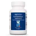 Skupina pre výskum alergie s plným spektrom vitamín K - vitamín K1 a K2, vitamín K komplex, MK-4, MK-7, vitamín D3, vitamín A - 90