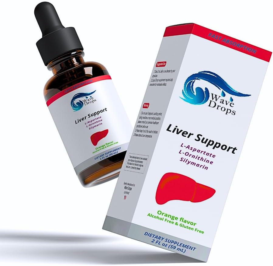 Pečeň Podpora Liquid Supplement - Špeciálna formula - Pečeň Čistenie detoxikácie a opravy Formula - Bylinné Pečeň podpora doplnok s L-Ornithine L-Aspartate Silymarin