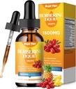 Berberine Supplement Liquid Drops- Berberine 1500mg s Ceylon škorica, Horká Melon, Banaba Leaf, Turmerica pre immune, Tráviaci systém, Podpora srdca, Prírodný ananásová príchuť, 2 Fl Oz