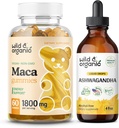 Wild & Organic Maca Root Gummies & Ashwagandha Tinture 4 fl oz