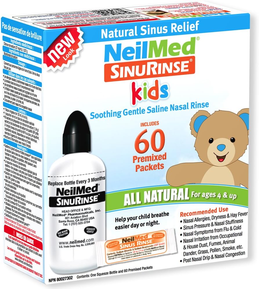 NeilMed Pharmaceuticals - Sinus Rinse Kids All Natural Kit - 60 Premixované pakety