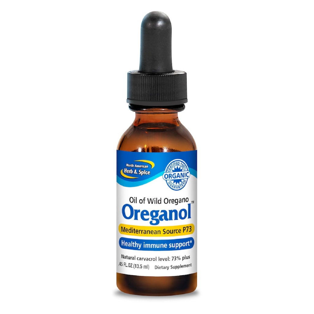 SEVERNÁ AMERICKÁ HERB & SPICE Oreganol - 0.45 fl. oz. - Nespracovaný, voľne žijúci, organický Oregano olej - Stredomorský zdroj P73 - Non-GMO - 194 Služieb