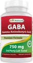 Najlepšie prírodné Gaba 750 mg 100 Veggie Caps