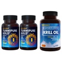 BioEmblem Turmeric Curcumin s klinicky študoval TurmiPure Antarktída kril olej doplnok