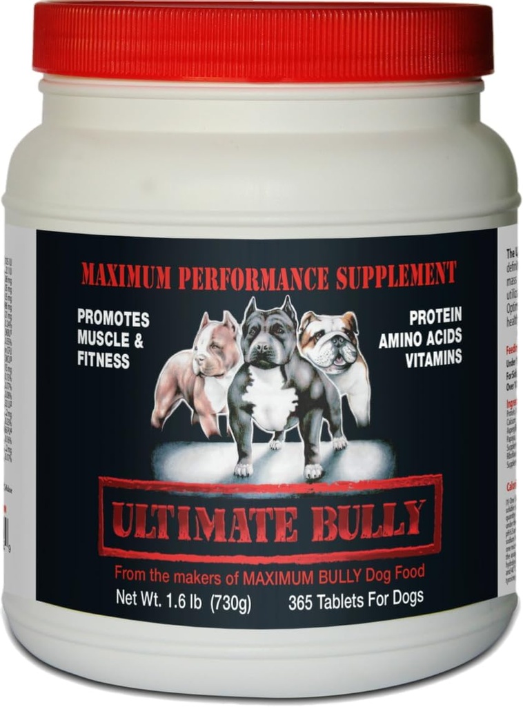 Performance Canine Supplement by Maximum Bully, 365 Tablety, Vyrobené v USA ...