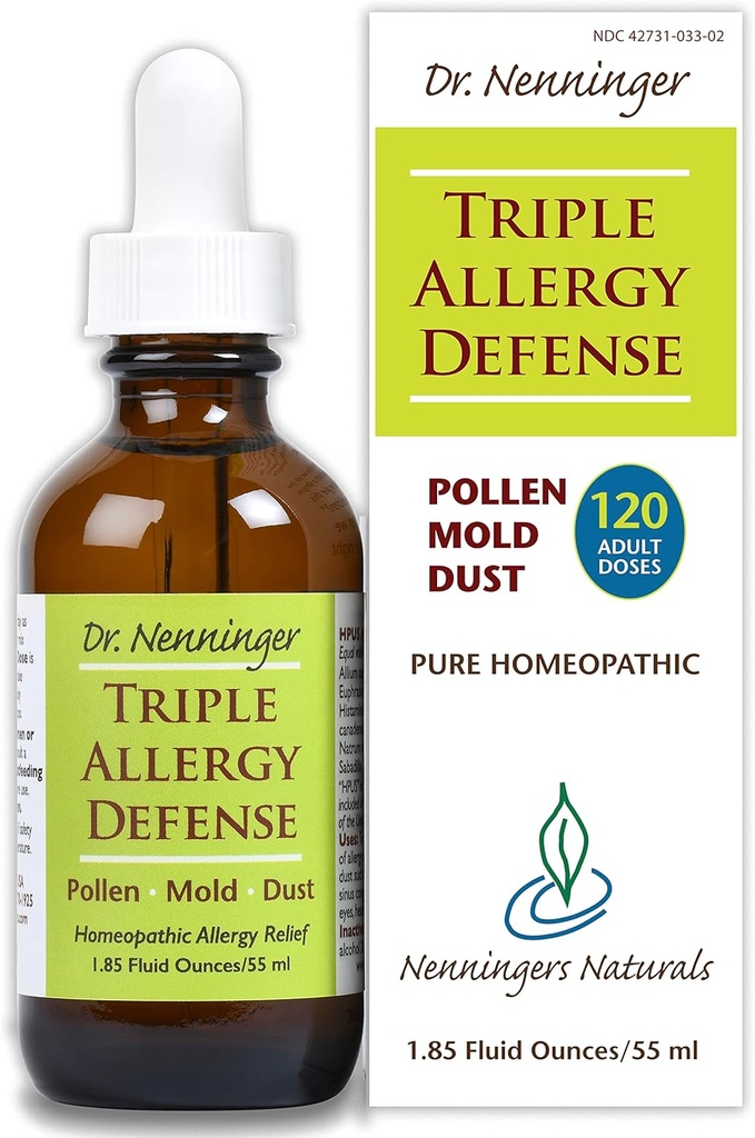 Triple Alergie Defense 120 Dávky Multi-Symptom Relief Pollen pleseň prachu