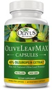 OliveLeafMAX Olive Leaf Extract (40% Oleuroepin) + Organic Olive Leaf Powder + No Fillers + 60 Vegetariánske kapsule + Zdroj zo Španielska a vyrobené v USA v GMP Facility