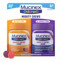 Mucinex Detské Mocné Chews Deti Kašeľ Medicína Denná a nočná hodnota balenia, Ľahko dávkovať Kašeľ Potláčateľ pre deti s Dextrometorfán, Zmiešané Berry Flavor, 32 Medikované Žuvacie tablety