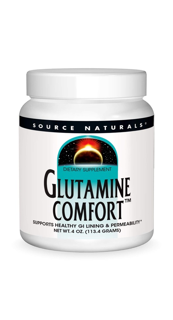 Zdroj Naturals Glutamín Comfort, podporuje zdravé GI Lining a permeability*, 4 Ounce Powder