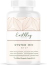 Earthley Wellness, Oyster-Min Kapsule, Prírodný zinok a minerálne doplnky, Podporuje energiu a náladu, bohaté na antioxidanty a aminokyseliny, 100% Pure & Biodostupný (60 Kapsule)